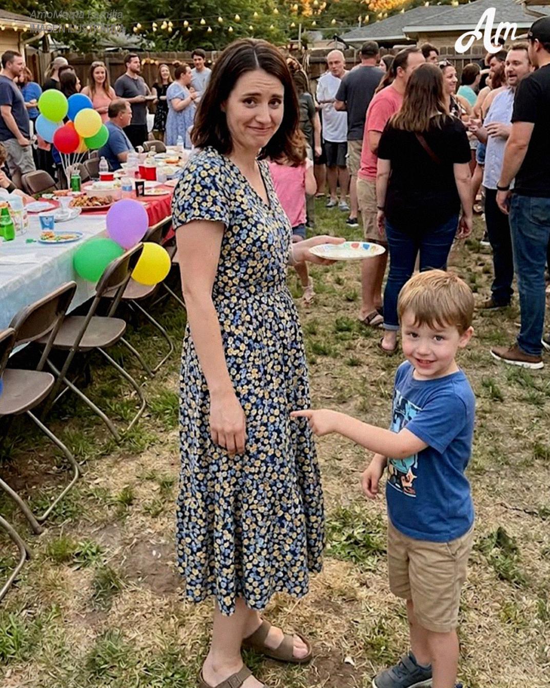 Mi hijo de 4 años señaló a mi mejor amiga y se rio: “Papá está ahí” – Me reí hasta que vi lo que estaba señalando