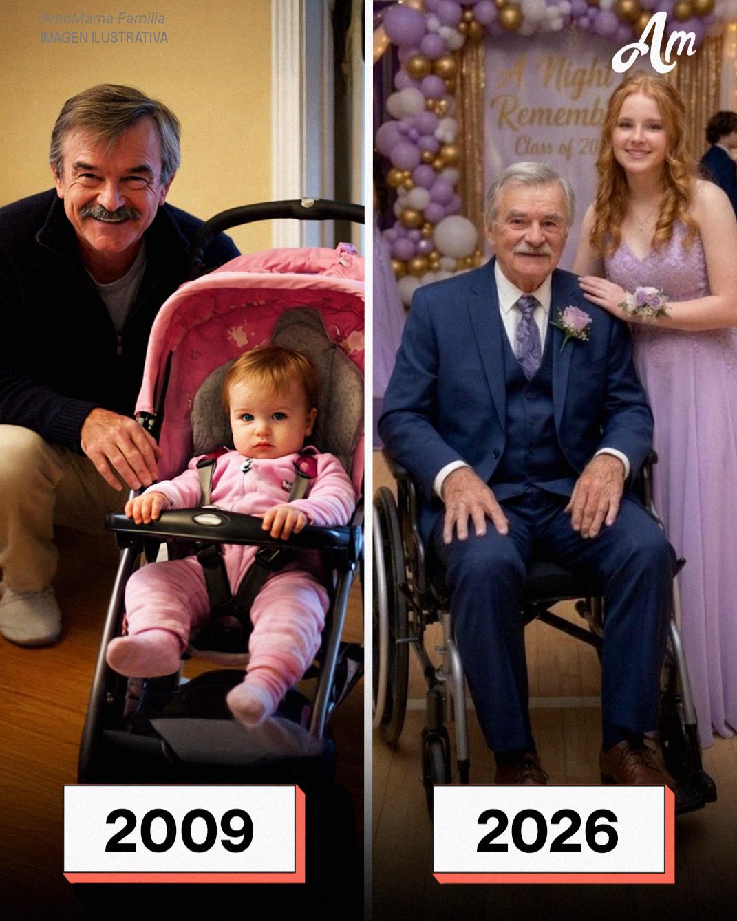 Llevé a mi abuelo en silla de ruedas al baile de graduación después de que me criara solo – Cuando una compañera se burló de él, lo que dijo por el micrófono hizo que todo el gimnasio quedara en silencio