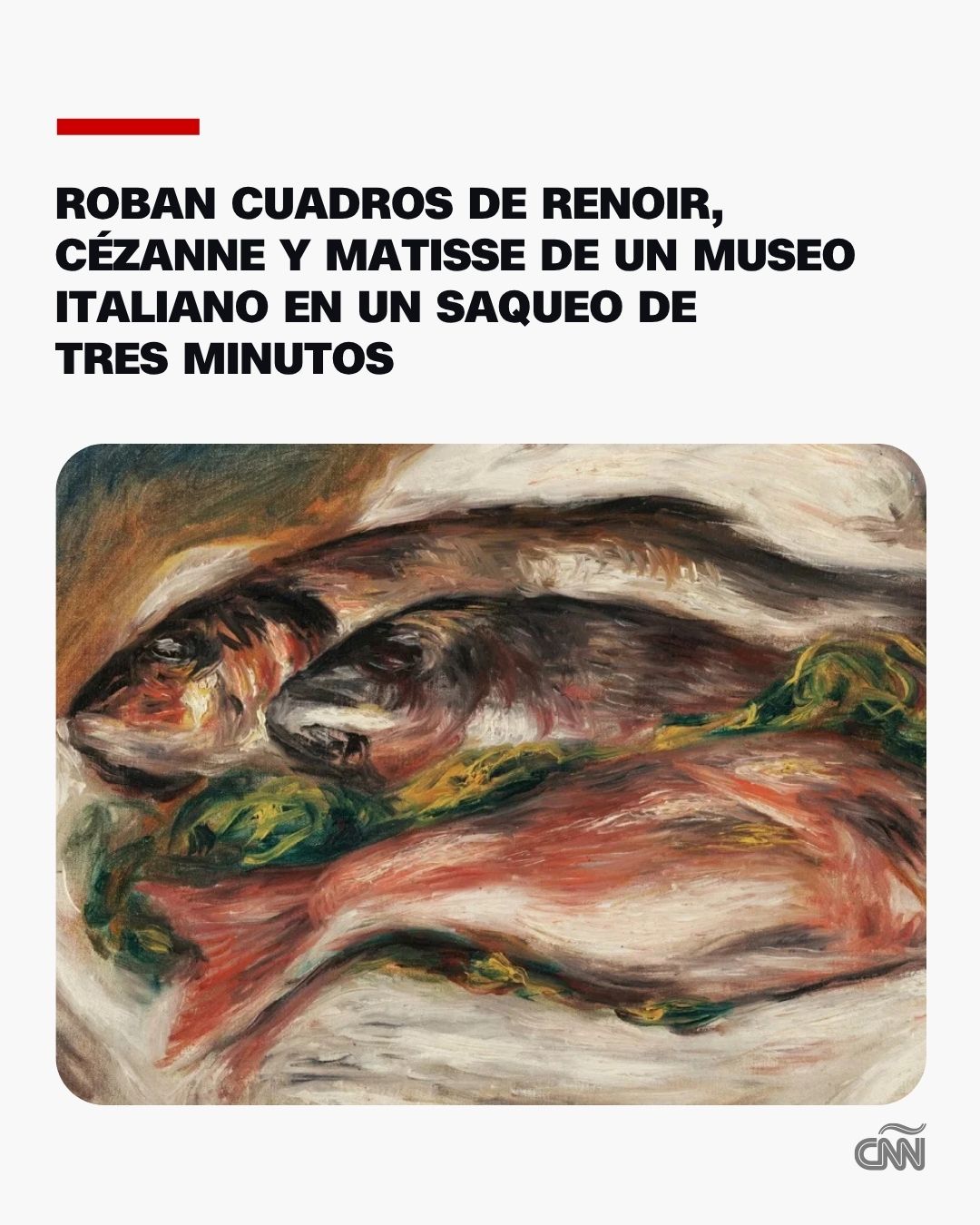 Roban cuadros de Renoir, Cézanne y Matisse de un museo italiano en un saqueo de tres minutos