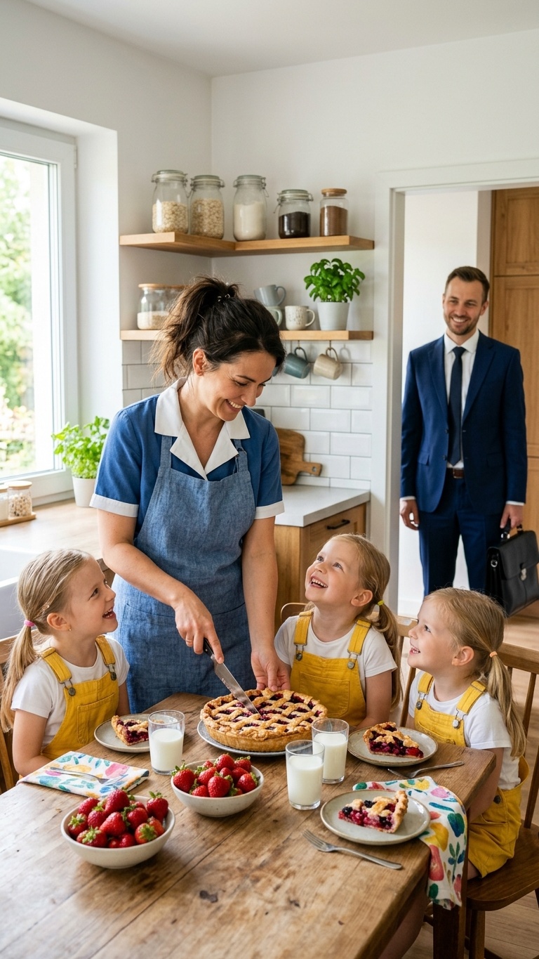 Su prometida juró que la empleada era un monstruo. Él fingió un viaje para atraparla, pero lo que vio a escondidas en la cocina le abrió los ojos para siempre