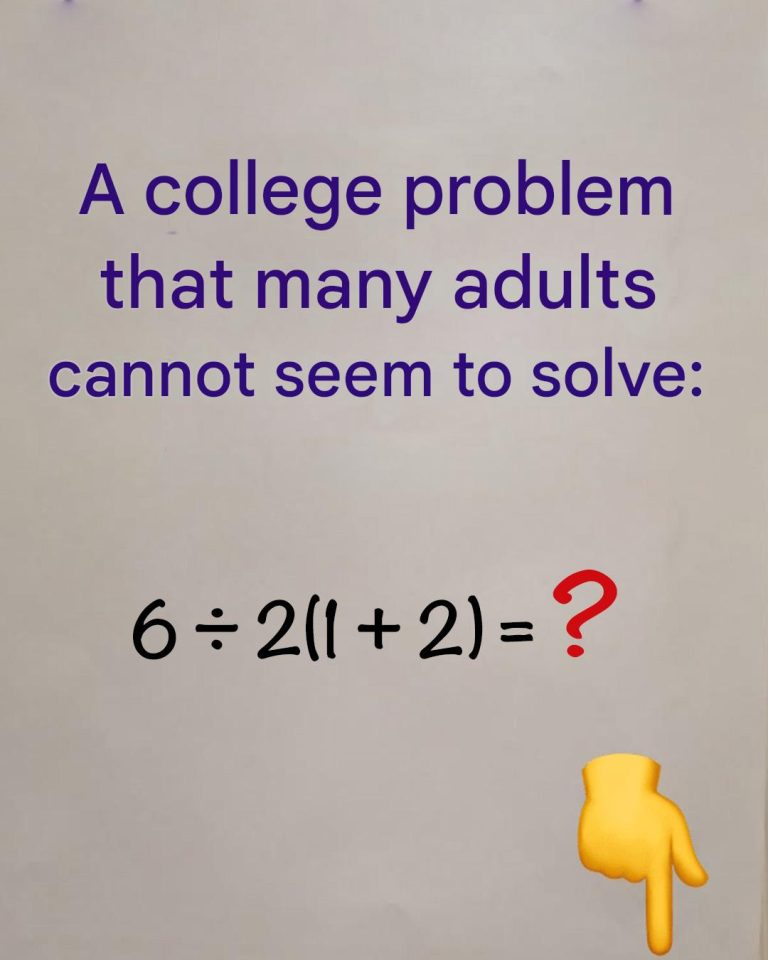 Per molti adulti, un problema di matematica legato alla scuola media è difficile da risolvere.