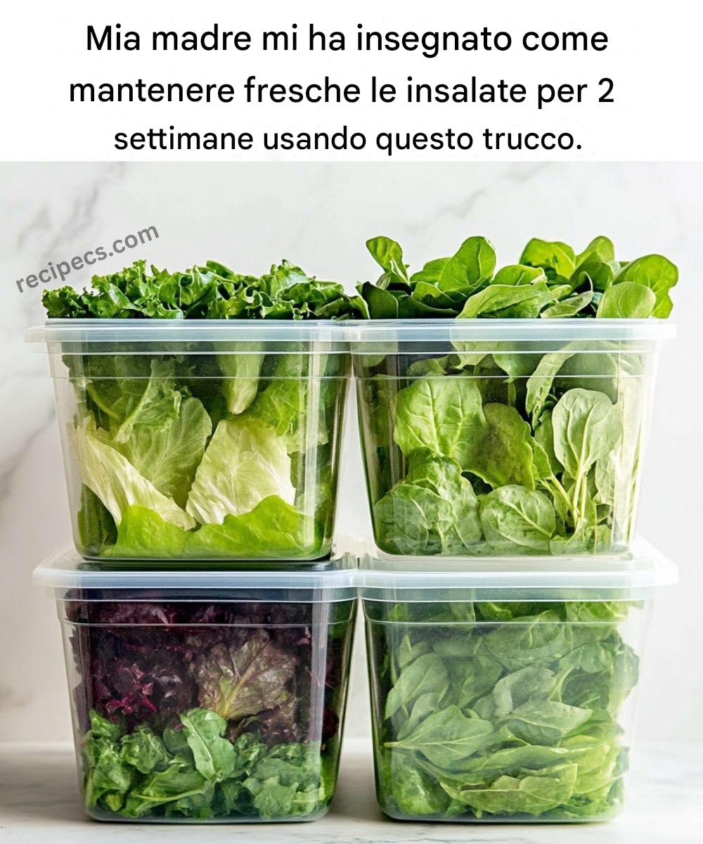 È possibile prolungare la durata di conservazione delle insalate verdi! Ecco il metodo migliore.