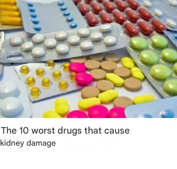 I 10 peggiori farmaci che causano danni ai reni