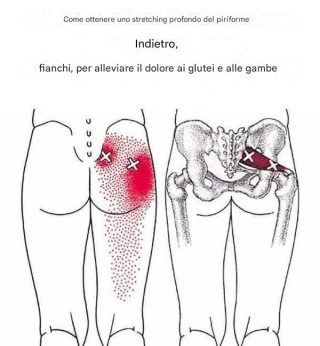 Agisci in profondità sul muscolo piriforme per eliminare dolore, debolezza, glutei e gambe