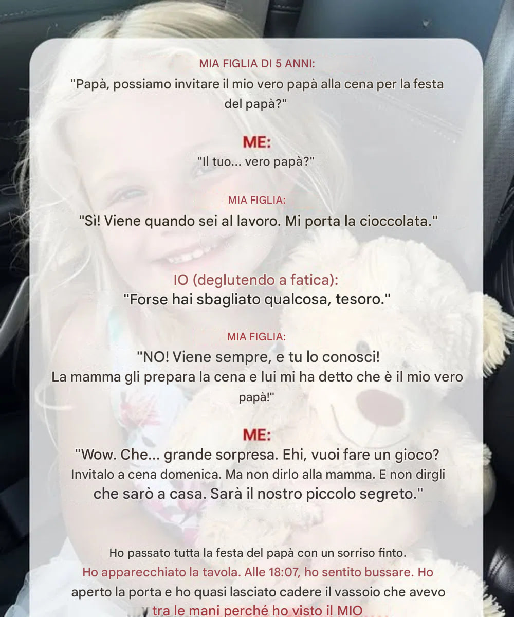 La mia bambina di 5 anni vuole invitare «il suo vero papà» alla cena per la festa del papà