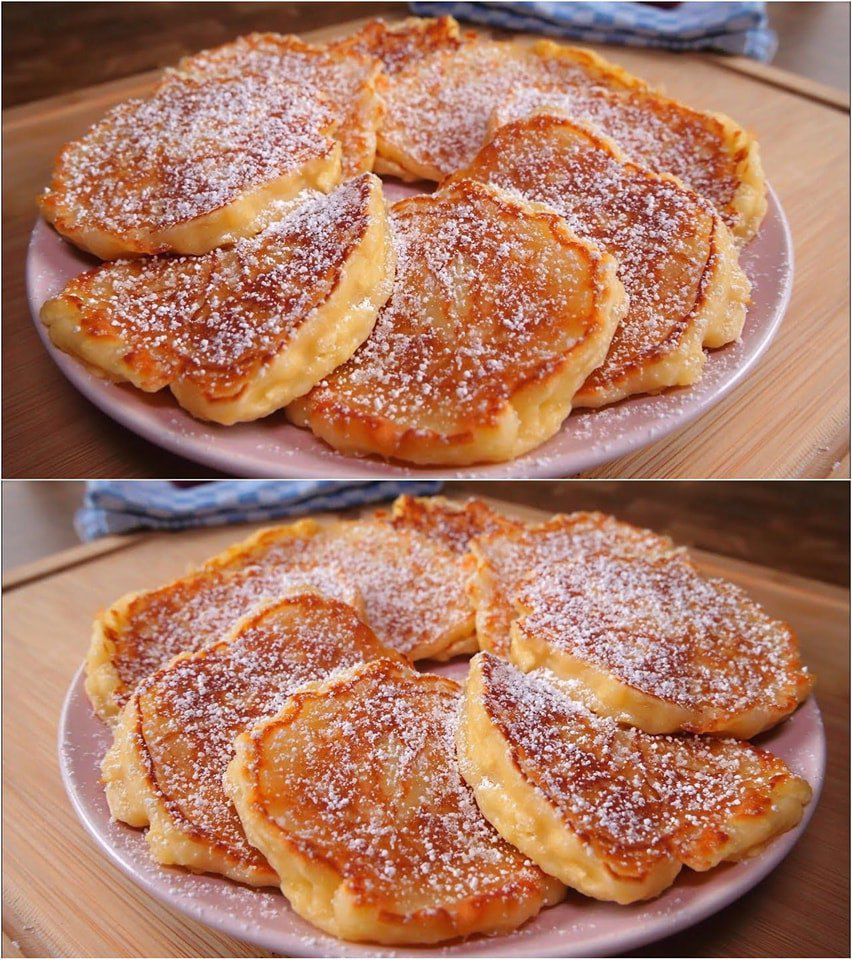 Succosi pancake alle mele in 5 minuti! La ricetta per la colazione più semplice e veloce!