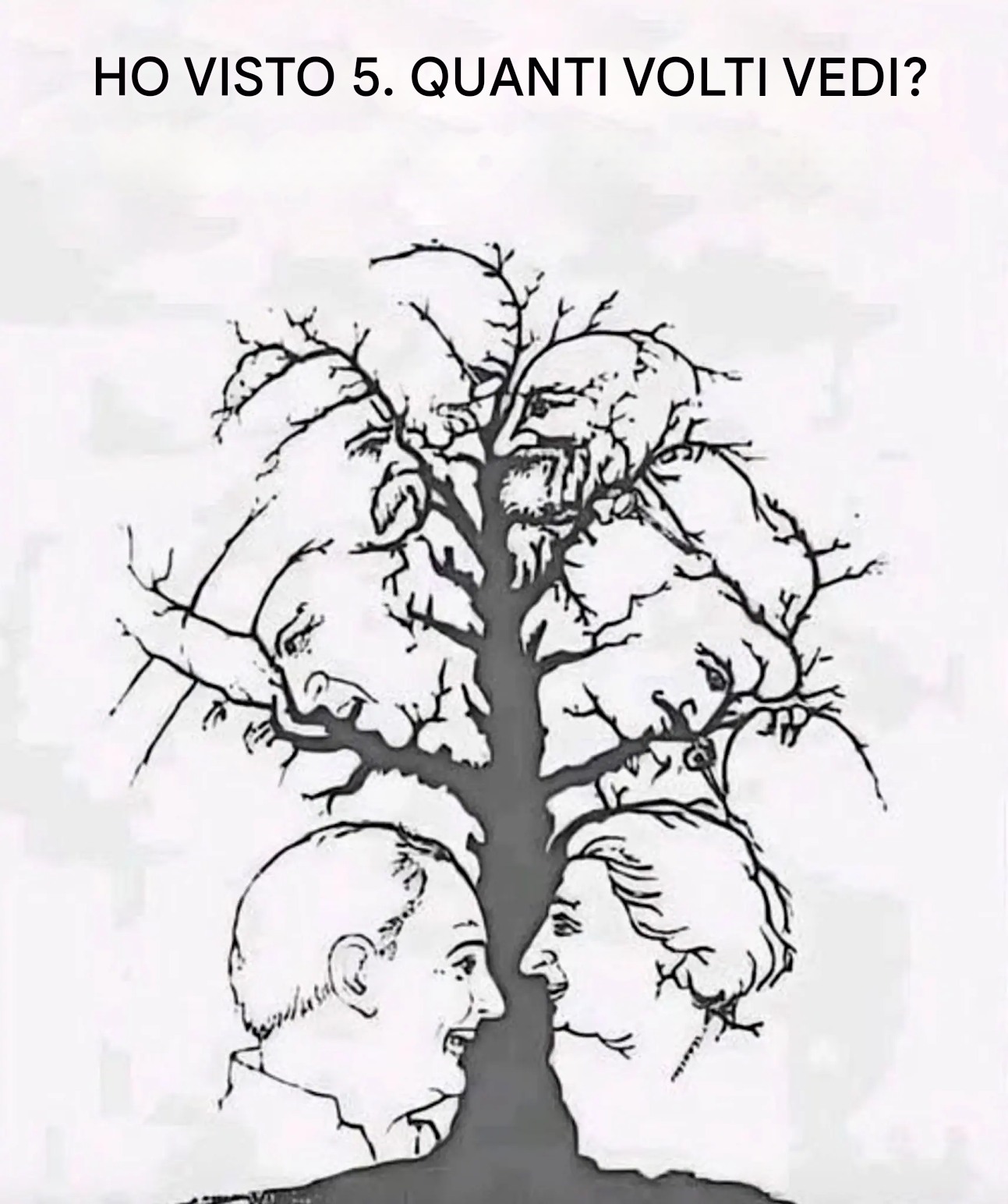 Da quanto tempo è successo? Chi riesce a individuare tutti e 10 gli uomini e le donne nascoste in questa illusione ottica nientera nell’1% dei migliori.