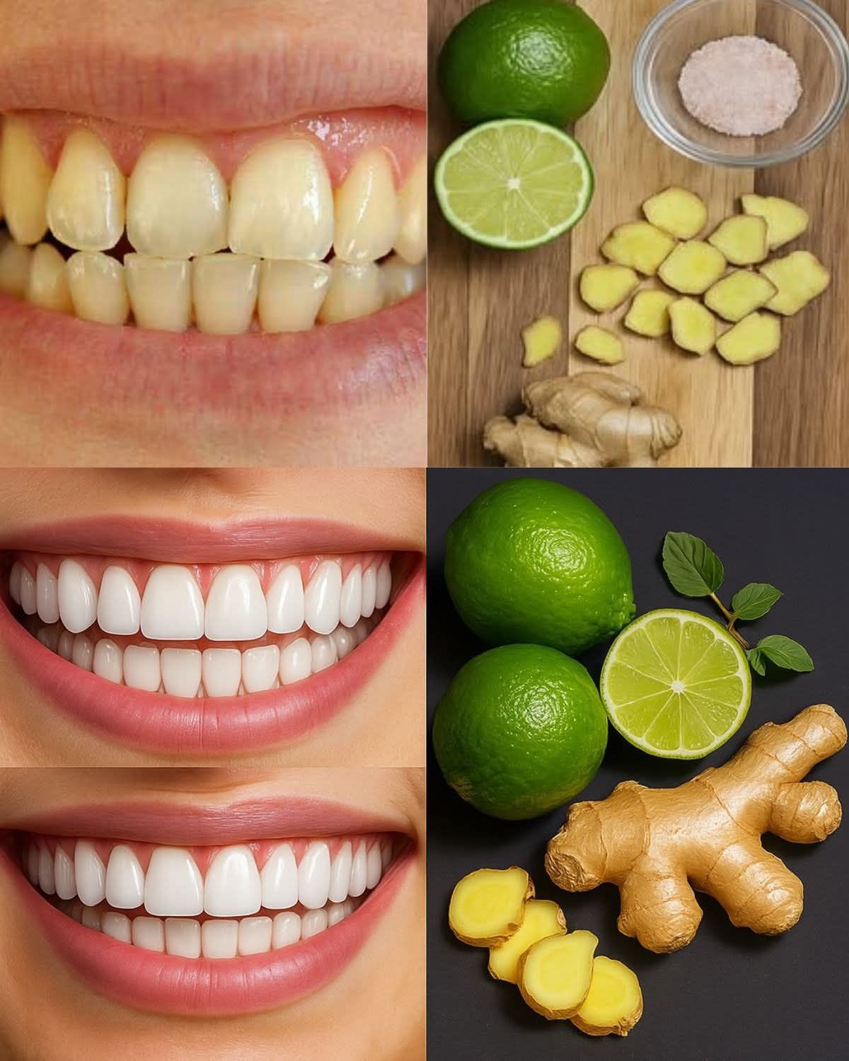 Di’ addio alle macchie: sbianca i denti in modo naturale con zenzero e sale