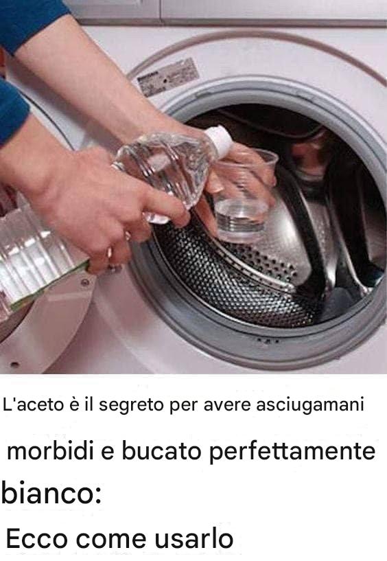 L’aceto è il segreto per un bianco più brillante e asciugamani più morbidi, ma molti lo usano nel modo sbagliato. Ecco il modo corretto di utilizzarlo.