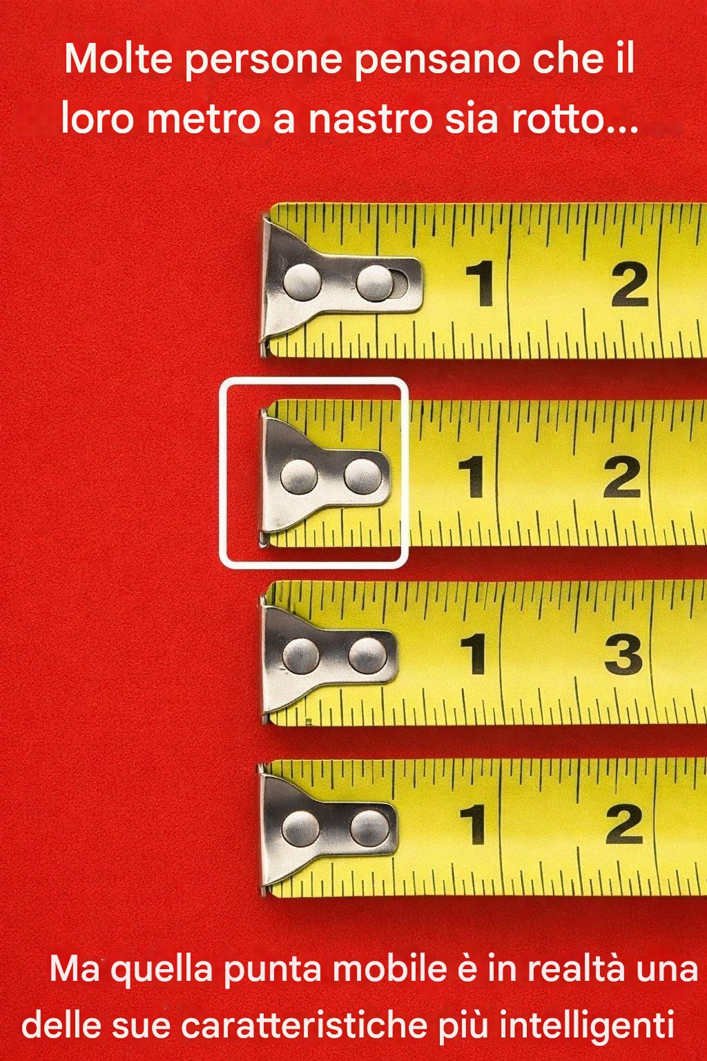 La funzione nascosta dietro una comune caratteristica del metro a nastro