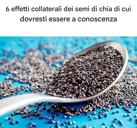 6 effetti collaterali della semi-chia che devono essere presi in considerazione
