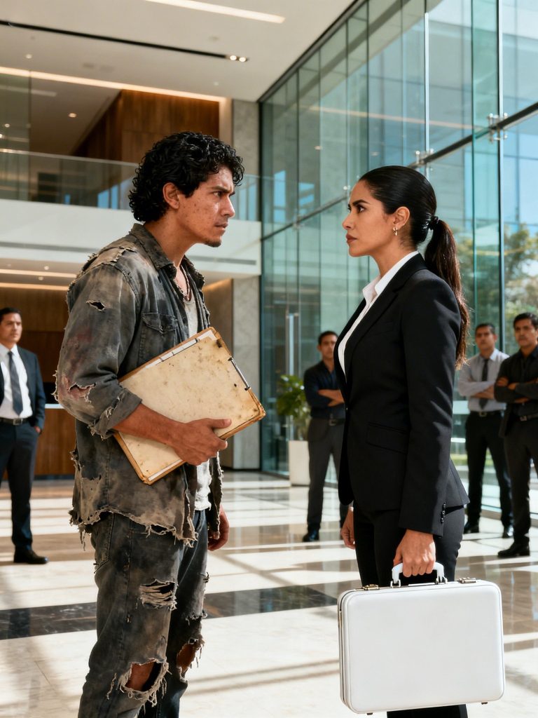 Un joven con ropa gastada llegó a pedir trabajo…