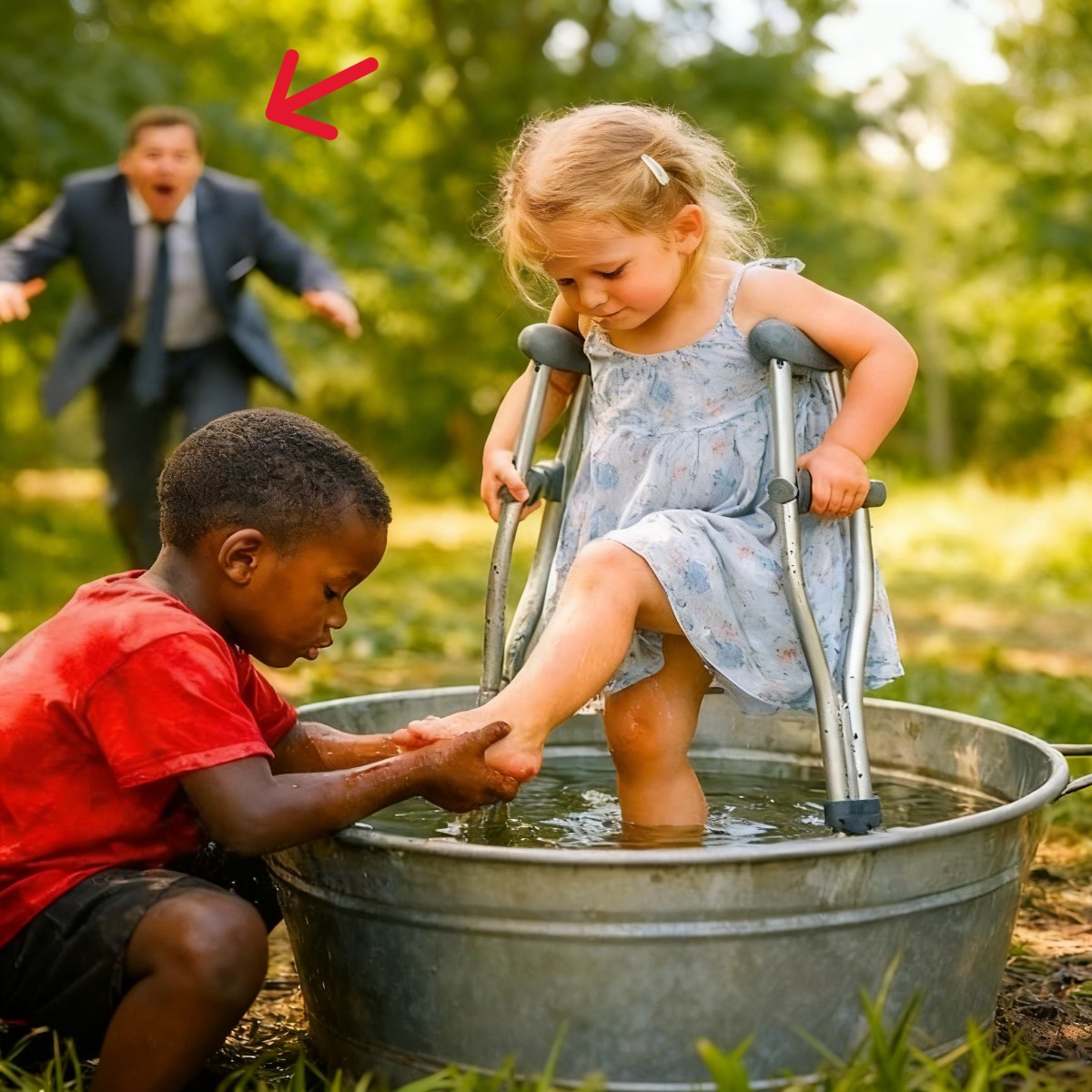 LAVARÉ A TU HIJA Y ELLA CAMINARÁ… EL MILLONARIO PENSÓ QUE ERA UNA BROMA PERO SE QUEDÓ HELADO CUANDO VIO