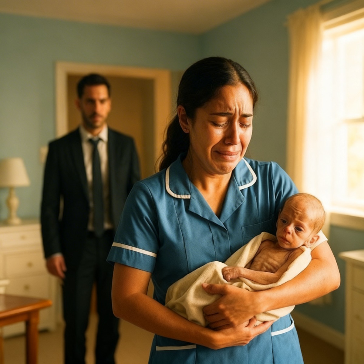 El hijo del millonario pesaba menos cada día… hasta que la empleada descubrió la verdad.