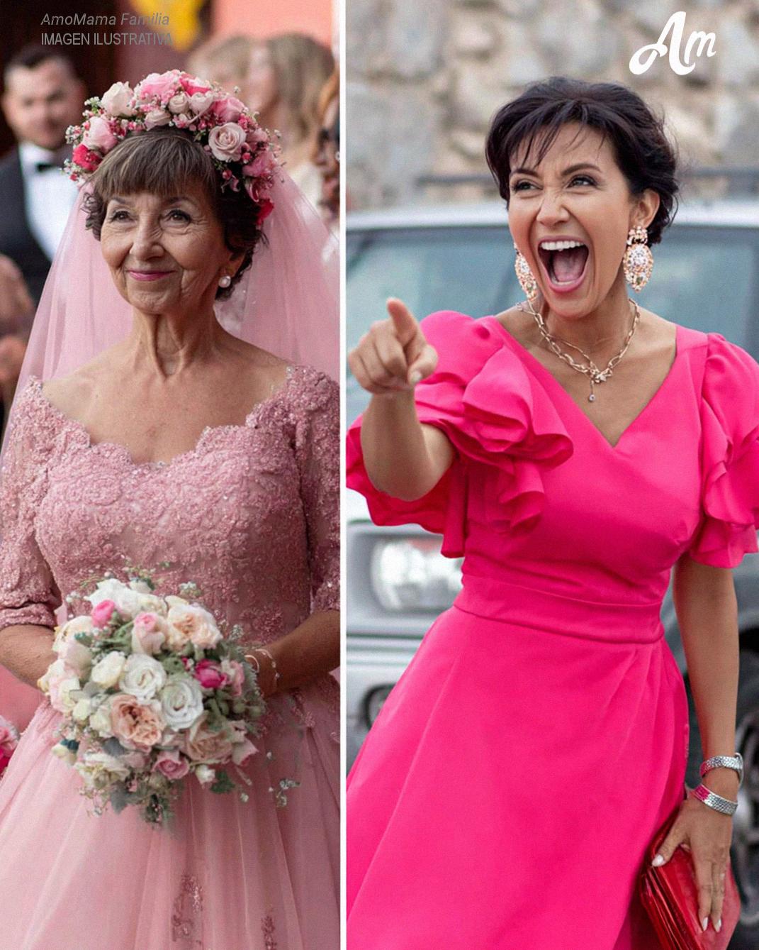 Mi nuera se rio del vestido de novia rosa que me hice – Nunca esperó que mi hijo interviniera