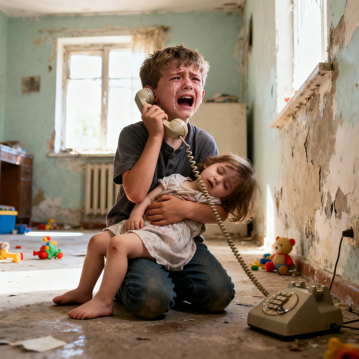 “¡PAPÁ, MI HERMANITA NO SE DESPIERTA, LLEVAMOS TRES DÍAS SIN COMER!” EL MILLONARIO QUEDÓ EN SHOCK.