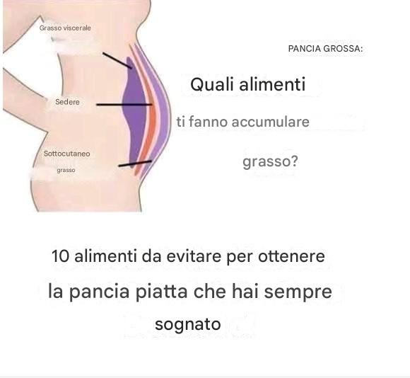 10 alimenti da evitare per ottenere la pancia piatta che hai sempre sognato
