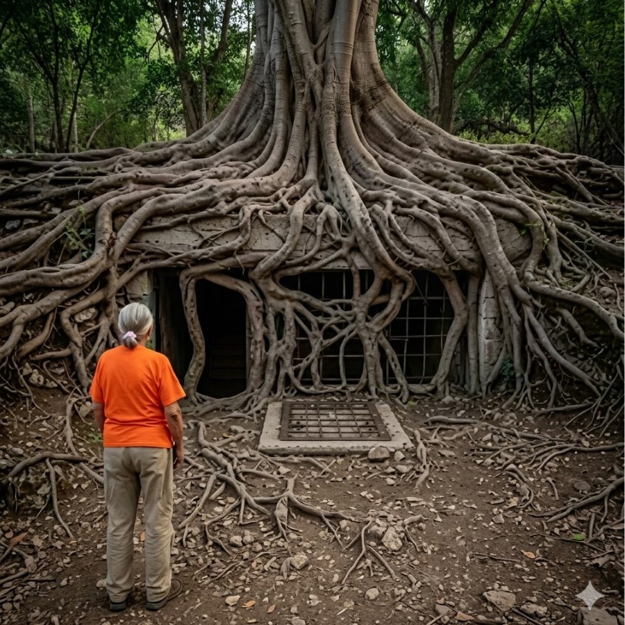 TRAS 20 AÑOS EN PRISIÓN, UNA ANCIANA SIN TENER A DONDE IR ENCUENTRA UNA CASA ENTERRADA Y UN SECRETO.