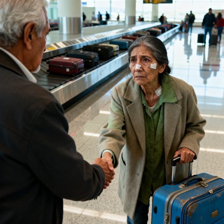 Acababa de salir de una cirugía arriesgada, con el cuerpo débil y el miedo todavía pegado a la piel. Escribí en el grupo familiar que mi vuelo aterrizaba a la una y pregunté si alguien podía recogerme.
