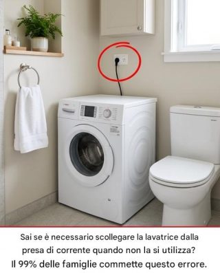 La lavatrice va scollegata dalla presa di corrente dopo l’uso?