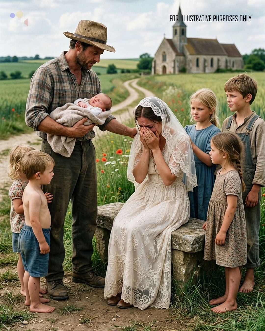 Fu umiliata all’altare davanti a 200 invitati per essere “sterile”, ma un contadino vedovo le si avvicinò e le disse: “Vieni con me, i miei 7 figli hanno bisogno di una madre”. Il colpo di scena finale vi lascerà senza fiato.  Parte 1 Il silenzio nella principale parrocchia di Jalisco era così intenso da risultare soffocante.  “Non posso accettare”, risuonò la voce di Leonardo davanti all’altare decorato in oro. Alma, avvolta in un abito di pizzo bianco che aveva ricamato a mano per sei mesi, sentì il pavimento a mosaico svanire sotto i suoi piedi.  “Non sposerò una donna che non può darmi eredi. Il medico del paese l’ha confermato: è sterile, non può avere figli”, sputò Leonardo, l’arrogante erede della più grande tenuta di agave della regione.  Il mormorio dei 200 invitati esplose come polvere da sparo. Sua madre emise un grido soffocato dalla prima fila, suo padre impallidì per l’umiliazione pubblica e Leonardo si voltò semplicemente dall’altra parte, lasciandola in ginocchio davanti al prete. Alma non riusciva a respirare. Lacrime calde le macchiavano il vestito mentre si precipitava nel cortile della chiesa, fuggendo dagli sguardi di pietà, scherno e disprezzo. Tutta la sua vita – cresciuta per essere la moglie perfetta – crollò in un solo istante. Era condannata a diventare l’argomento di conversazione di tutto lo stato, la donna avvizzita che nessuno avrebbe mai voluto.  Fu allora che udì dei passi pesanti sulla ghiaia. Quando alzò lo sguardo, vide un uomo alto, il volto segnato dal sole cocente della campagna, un cappello di paglia logoro tra le mani callose.  “Quello che quel codardo ha fatto lì dentro non ha nome, signorina”, disse l’uomo, con voce roca ma inaspettatamente gentile. Alma abbassò lo sguardo, schiacciata dalla vergogna. «È la verità. Non sono capace di fare niente.»  L’uomo si avvicinò, accorciando rispettosamente le distanze. «Mi chiamo Vincent. Sono vedovo e coltivo i miei campi di agave al di là del fiume. E so per certo che quello che ha detto quell’uomo spregevole è una menzogna disgustosa. Conosco il dottore da vent’anni: non rivelerebbe mai una cosa del genere su una paziente. Leonardo si è inventato tutto per sbarazzarsi di te senza sembrare il cattivo, perché ha un’altra donna con dei soldi nascosti.» Il sangue di Alma ribollì all’istante. Tutta quell’umiliazione, il dolore della sua famiglia, il suo nome infangato… tutto per una menzogna per proteggere l’orgoglio di un codardo? Vincent la guardò negli occhi con un’intensità che la fece tremare. “Due anni fa ho perso mia moglie. Ho sette figli che crescono senza una madre e ne hanno bisogno. Il mio ranch non è un palazzo, ma c’è cibo in tavola, rispetto e lavoro onesto. Non meriti questa umiliazione. Vieni con me oggi, adesso. Diventa la madre dei miei sette figli. Ti offro una casa, protezione e uno scopo, e se il tempo lo permetterà, forse qualcosa di più.” Alma guardò lungo la strada principale, dove la sua famiglia era fuggita per la vergogna, poi si voltò verso la sconosciuta che le offriva l’unica via di fuga dal suo incubo.  Con le mani tremanti e il cuore che batteva all’impazzata, prese una decisione.