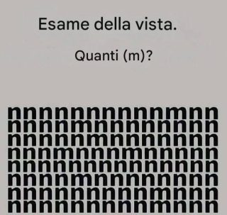 Riesci a trovare la “M” nascosta?