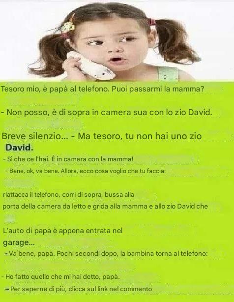 Barzelletta del giorno: Mamma e zio David