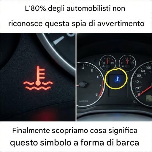 Non trascurare questo simbolo a forma di barca sul cruscotto