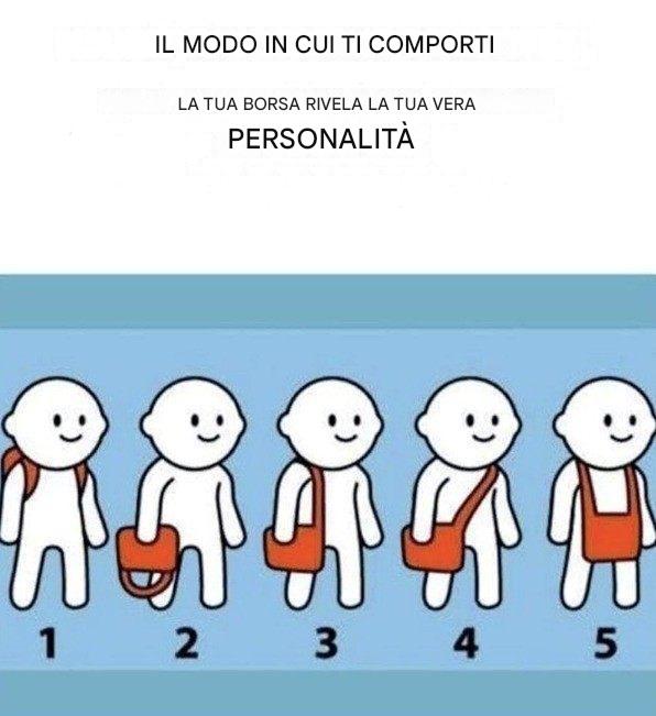 Il modo in cui porti la borsa rivela la tua personalità