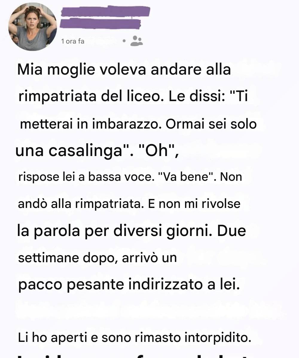 Pensavo che non avesse fatto “niente” tutto il giorno, ma una scatola mi ha dimostrato il contrario.