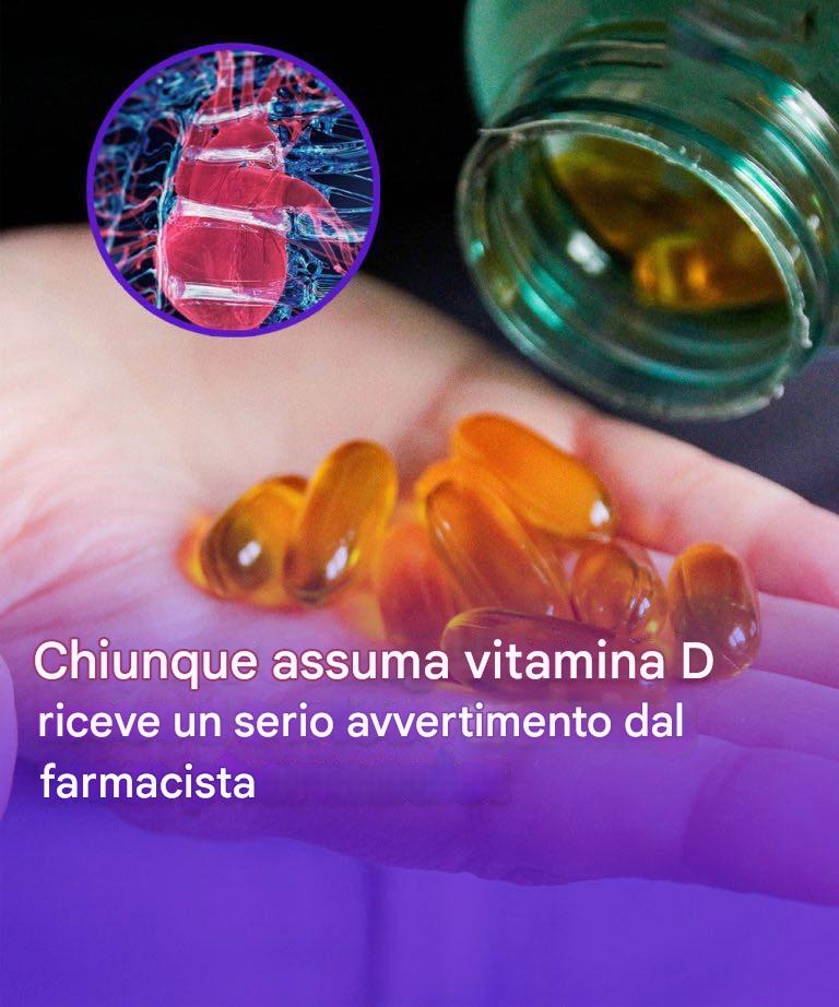 Il farmacista lancia un avvertimento a chiunque assuma vitamina D