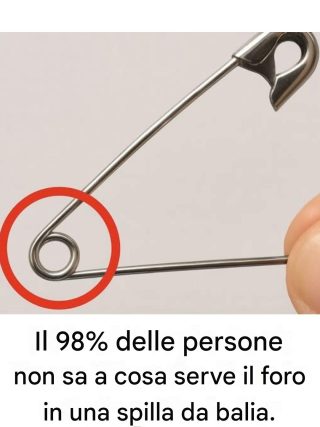 A cosa serve il foro in una spilla da balia? – Un piccolo dettaglio con uno scopo geniale