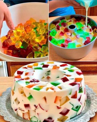 Gelatina Mosaico Colorata – 4 Ingredienti, Un Piacere Rinfrescante per Tutti!