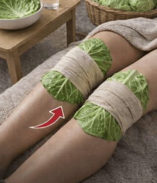 Foglie di cavolo avvolte intorno alle gambe: un rimedio naturale per gonfiore, dolore e gambe stanche