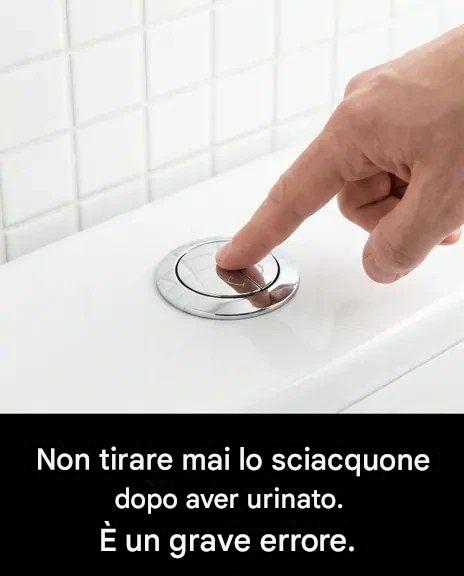 Perché è così importante non tirare lo sciacquone dopo aver urinato?