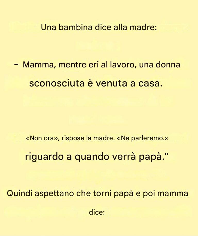 La barzelletta del momento: una bambina che parla con la mamma