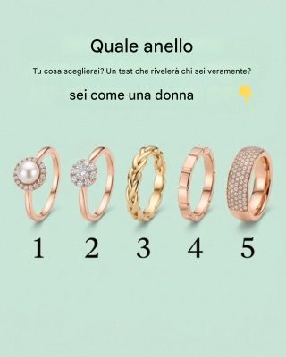 Quale anello sceglieresti? Un test che rivelerà che tipo di donna sei