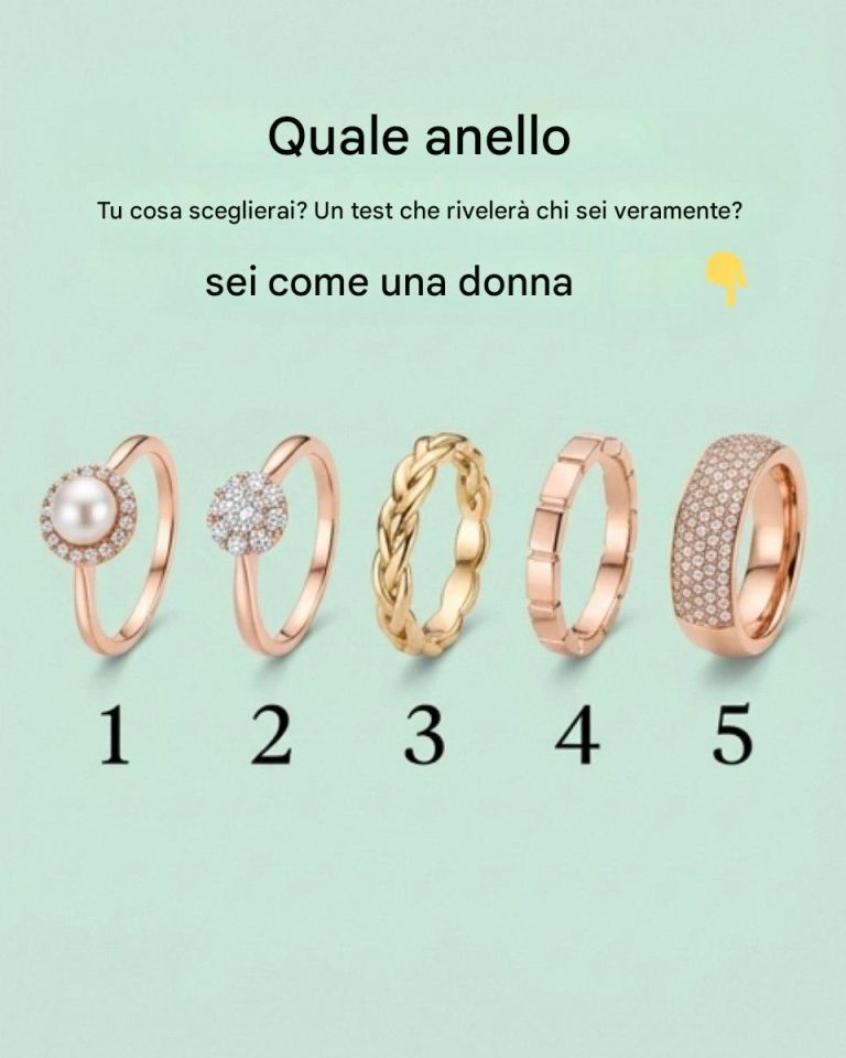 Quale anello sceglieresti? Un test che rivelerà che tipo di donna sei