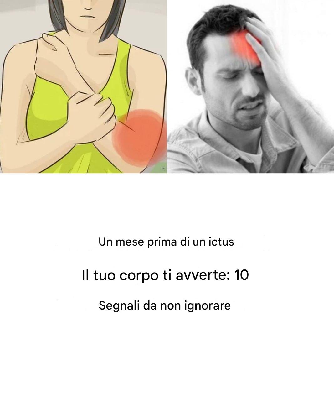 Il tuo corpo ti avverte un mese prima di un ictus: 10 segnali da non ignorare