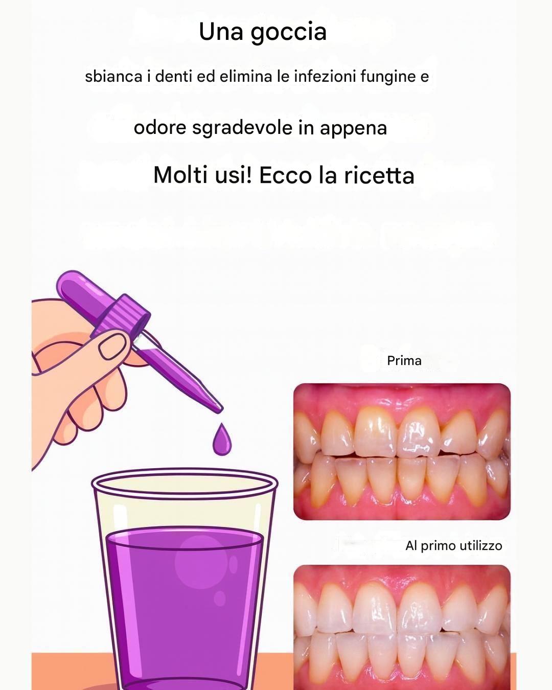 Rimuovi il tartaro e sbianca i denti con questa semplice ricetta