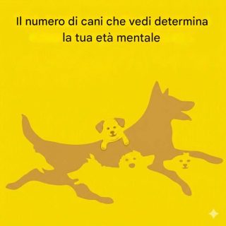 Il numero di cani che vedi determina la tua età mentale