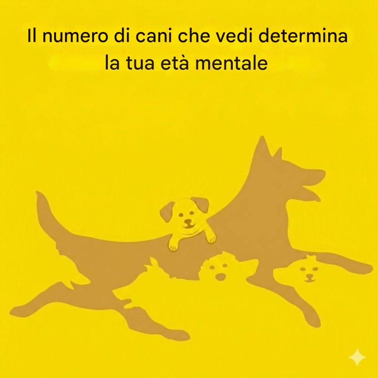 Il numero di cani che vedi determina la tua età mentale