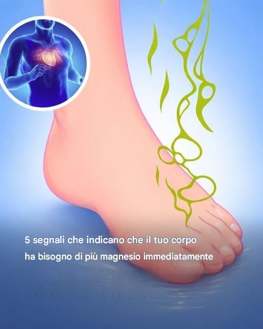 Il tuo corpo ti sta inviando 5 segnali: potrebbe esserci una carenza di magnesio.