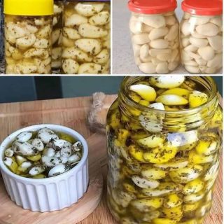 Ho provato a conservarlo sott’olio e ora lo usiamo in ogni ricetta. Mio figlio non vuole più mangiare senza! Dovete provarlo anche voi! Salvate questo post e controllate il primo commento per la ricetta completa.