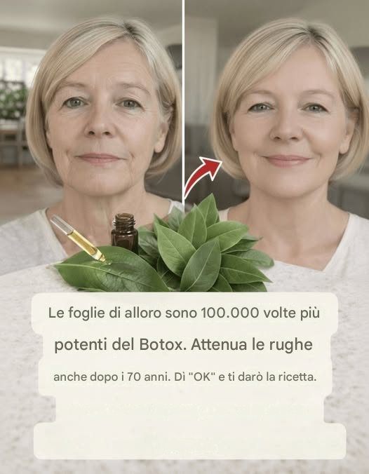 Foglia di alloro contro le rughe: un agente anti-età naturale che nutre la pelle