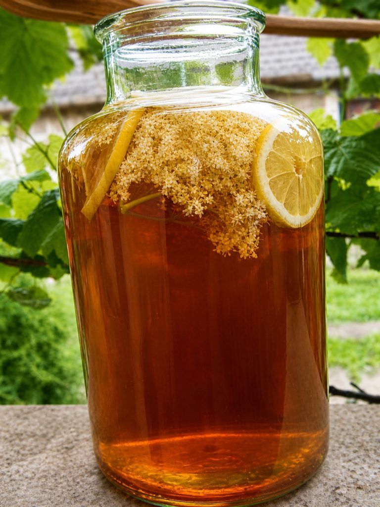 La ricetta della nonna per il succo di sambuco e fiori di sambuco