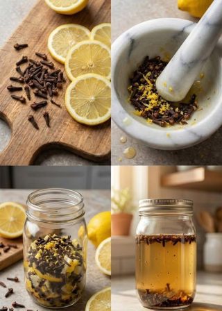 Ho scoperto da poco un duo incredibile: limone e chiodi di garofano! Li uso insieme per purificare l’aria di casa e, ad ogni utilizzo, l’ambiente diventa più fresco