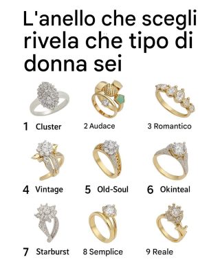 L’anello che scegli rivela che tipo di donna sei