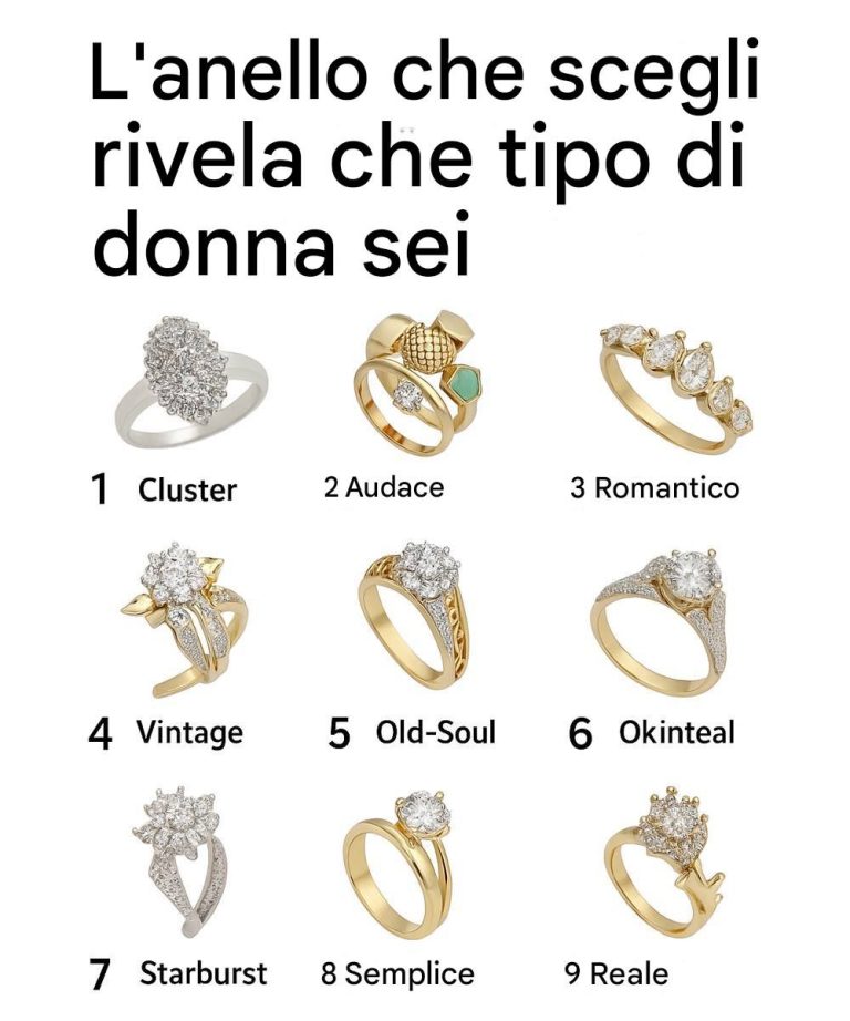 L’anello che scegli rivela che tipo di donna sei