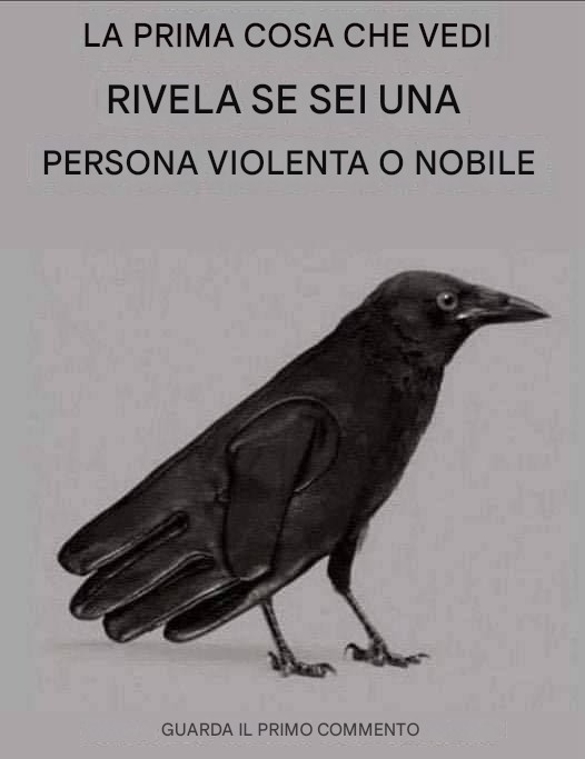 LA PRIMA COSA CHE VEDI RIVELA SE SEI UNA PERSONA NOBILE